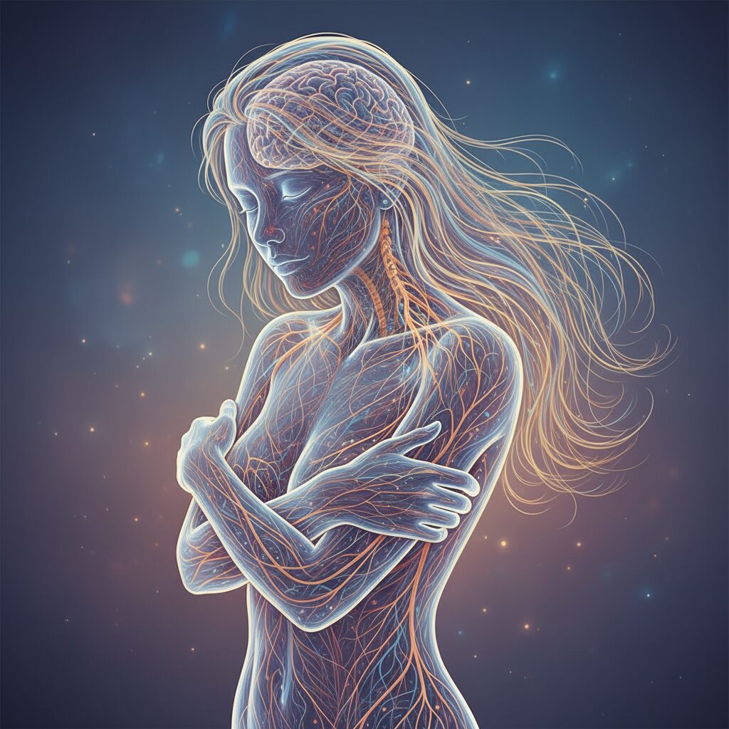 Female Nervous System Illustration
